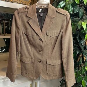 GUC Attention Tan Button-Up Blazer, 8
